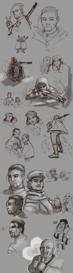 GK: Lots of Golden Kamuy doodles