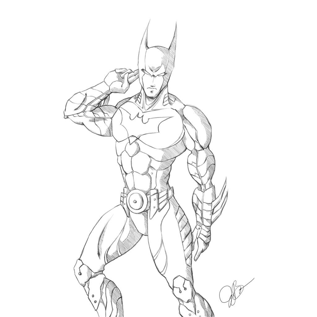 Batman Beyond Sketch by joeybowsergraphics on DeviantArt