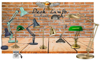 Desk Lamps transparent (Readme below)