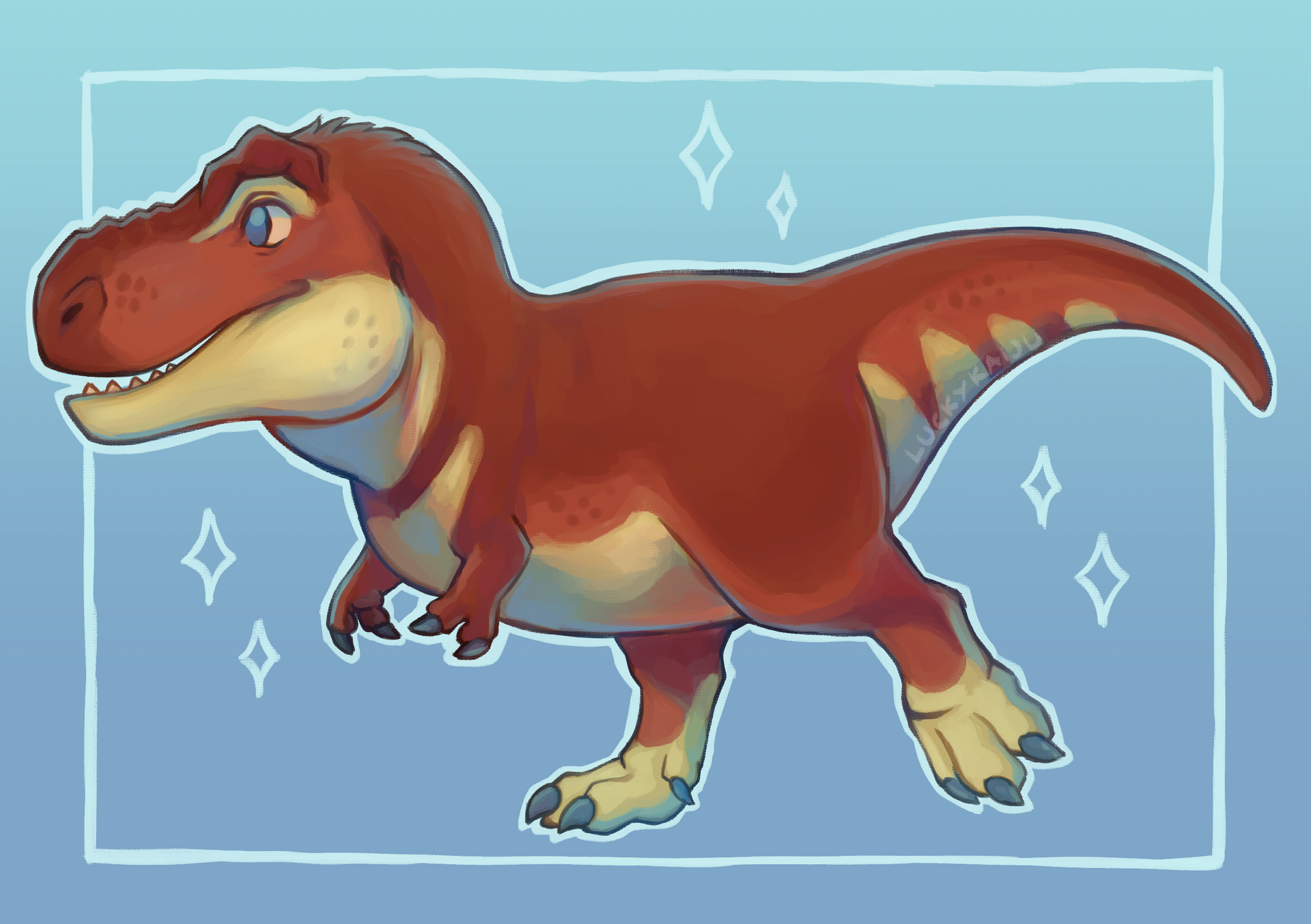Chibi Trex by LuckyKaiju on DeviantArt