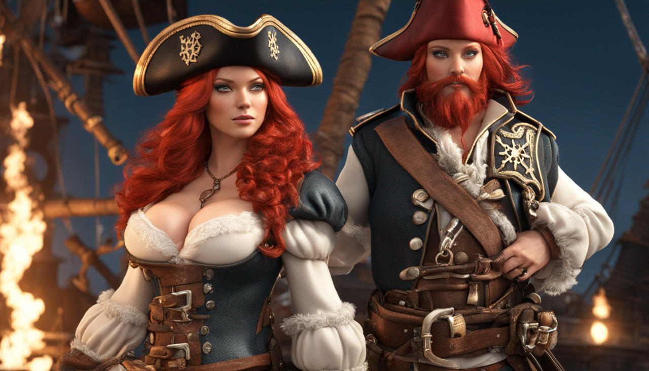 A Busty Red haired Pirate With Big Bombs Dressed A By Aleksbobo On a-busty-red-haired-pirate-with-big-bombs-dressed-a-by-aleksbobo-on