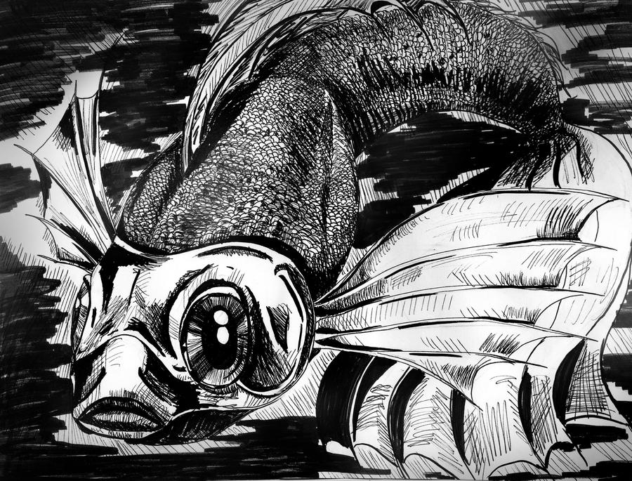 Fish in Ink by artfullycreative on DeviantArt