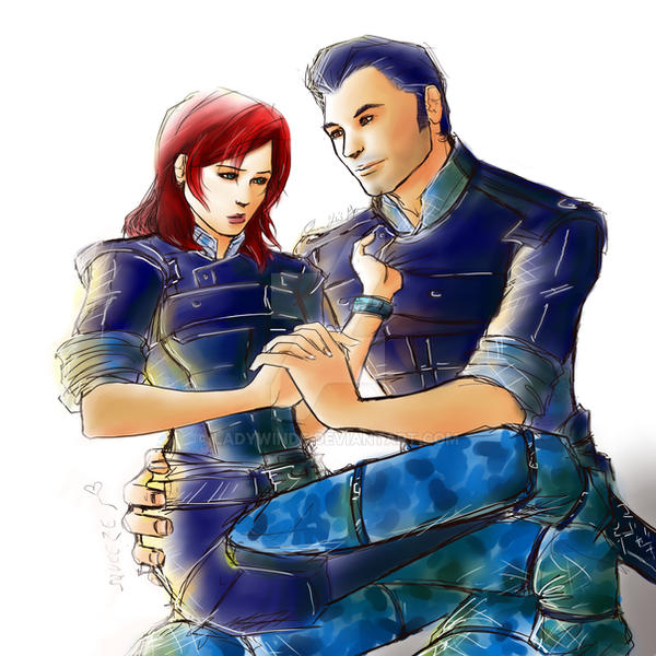 Kaidan Alenko and Jane Shepard