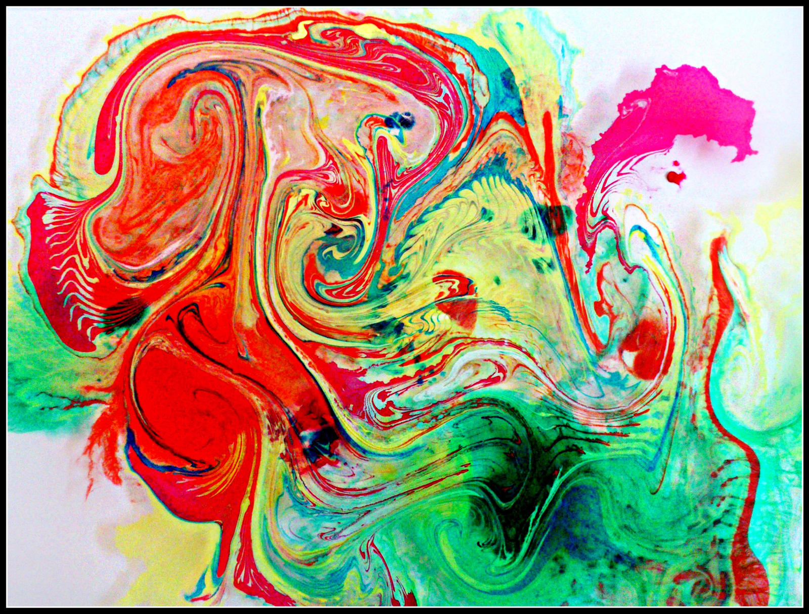 Abstract Ink Experiments Marbling inks experiment by GraceDoragon on DeviantArt