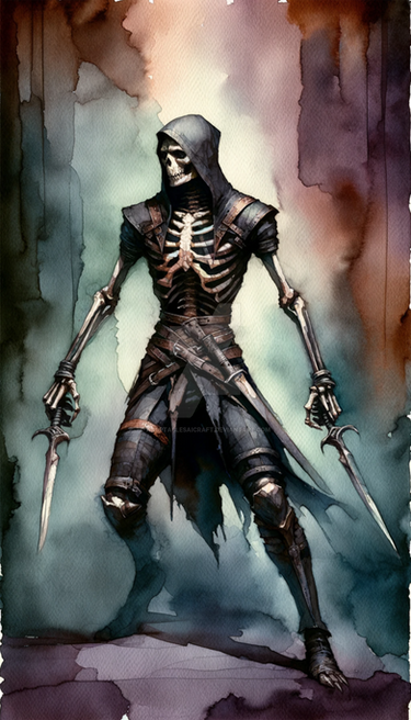 Adoptable Skeleton Assassin Character Art 8$