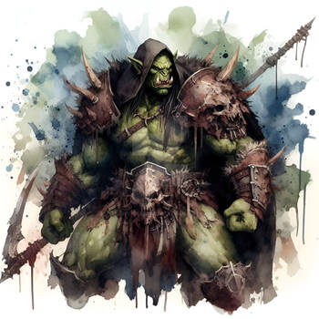 Orc Male Adoptable Character Warrior 6$