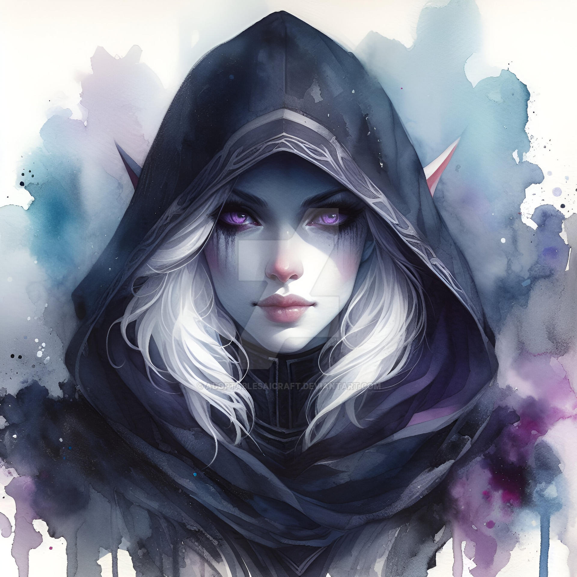 Drow Deviantart Adoptable Drow Female Portrait 5$ by AdoptablesAICraft on DeviantArt