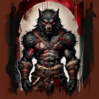 Lycanthrope Male Character Warrior 6$