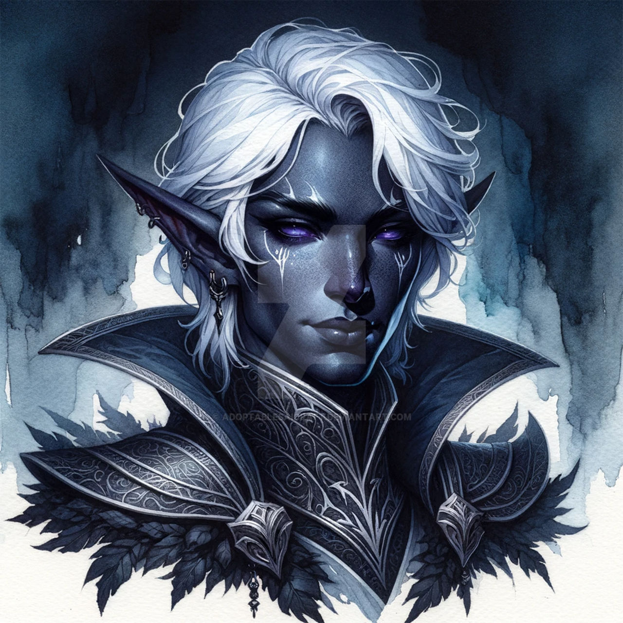 Drow Deviantart Dark Elf Drow Female Art Portrait 5$ by AdoptablesAICraft on DeviantArt