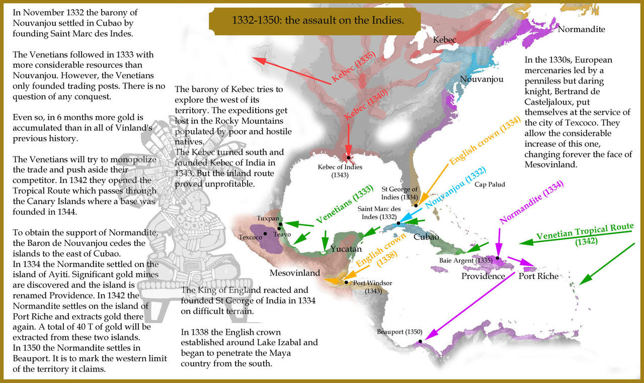 1332-1350: the assault on the Indies