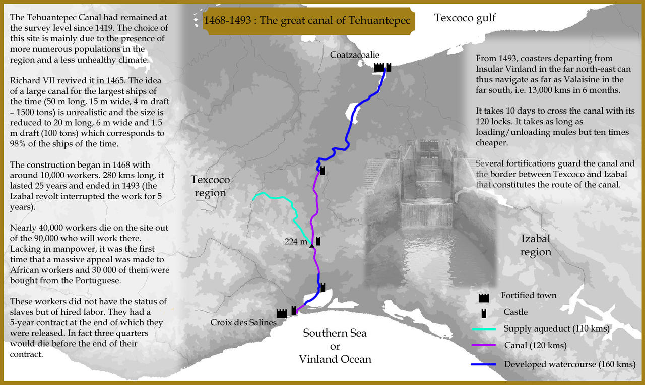 1468-1493 : The great canal of Tehuantepec