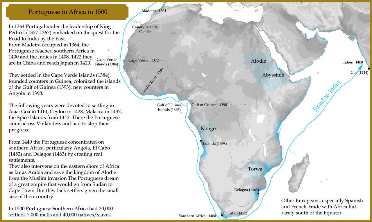 1500 : Portuguese in Africa