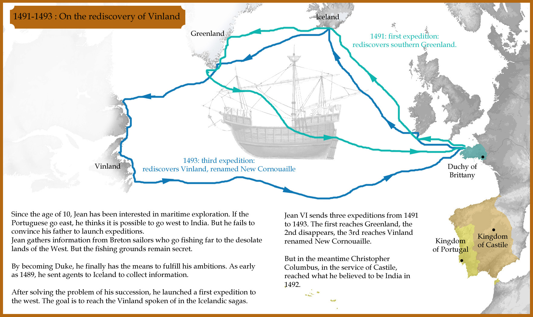 1491-1493 : On the rediscovery of Vinland