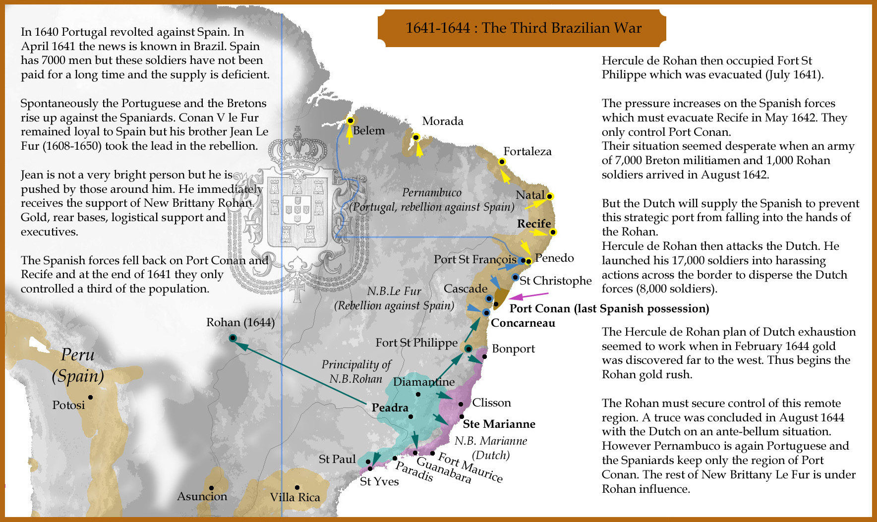 1641-1644 : The Third Brazilian War