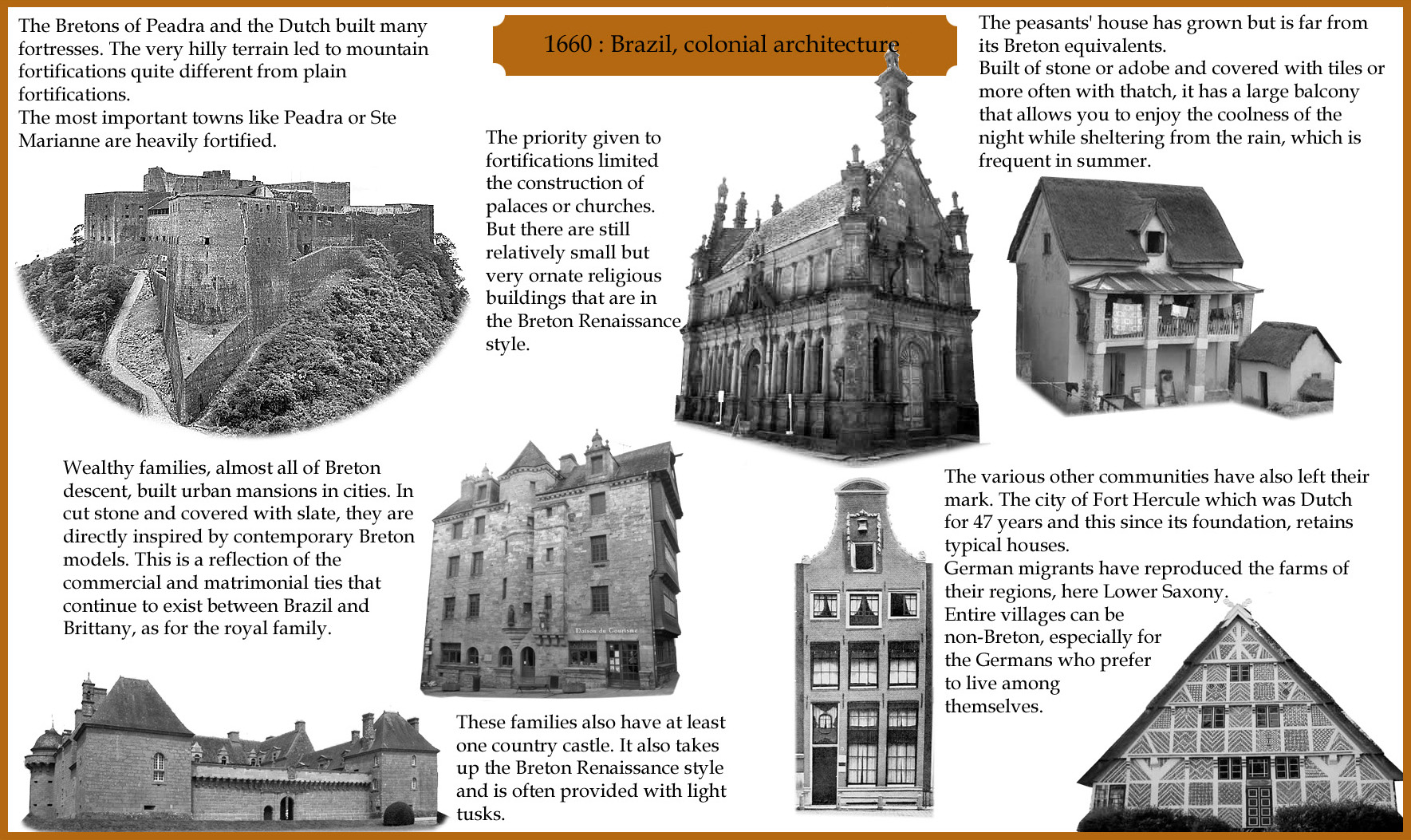 1660 : Brazil, colonial architecture