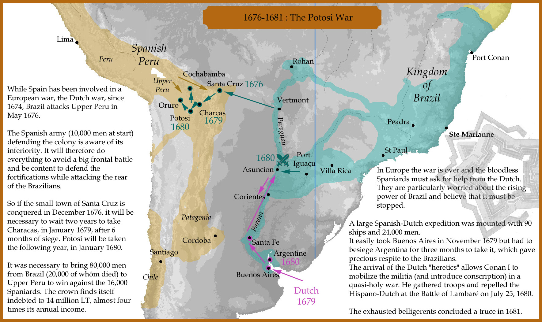 1676-1681 : The Potosi War