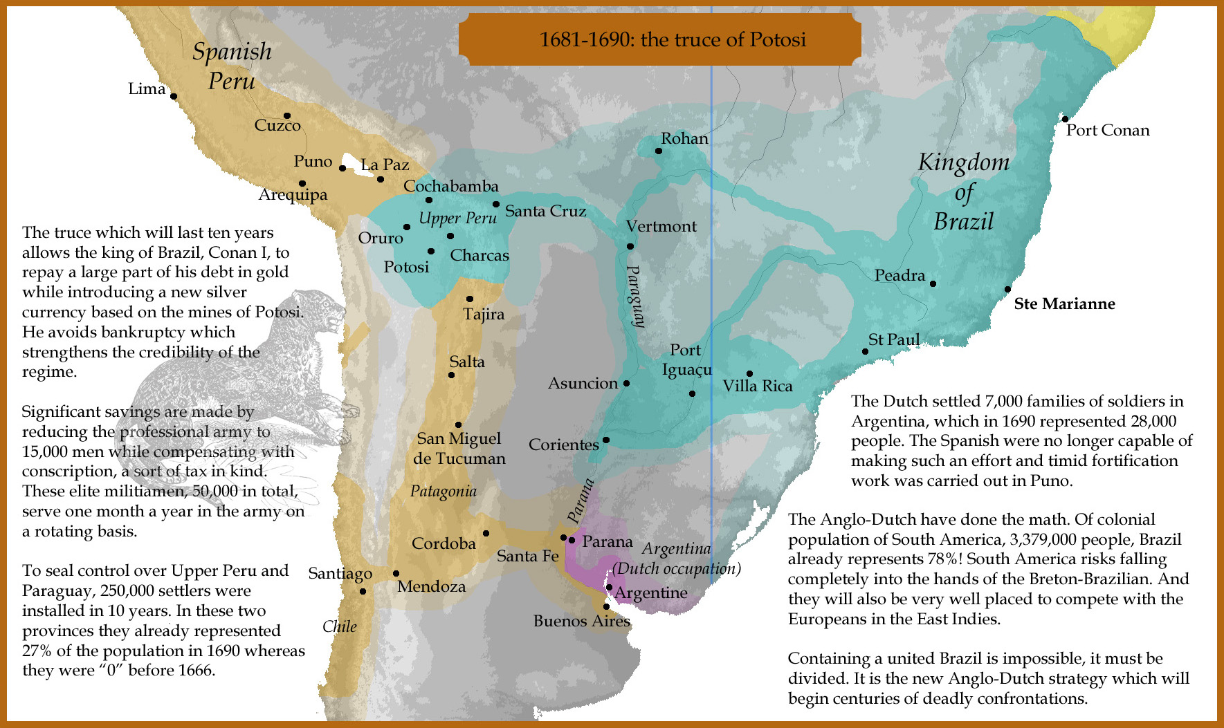 1681-1690: the truce of Potosi