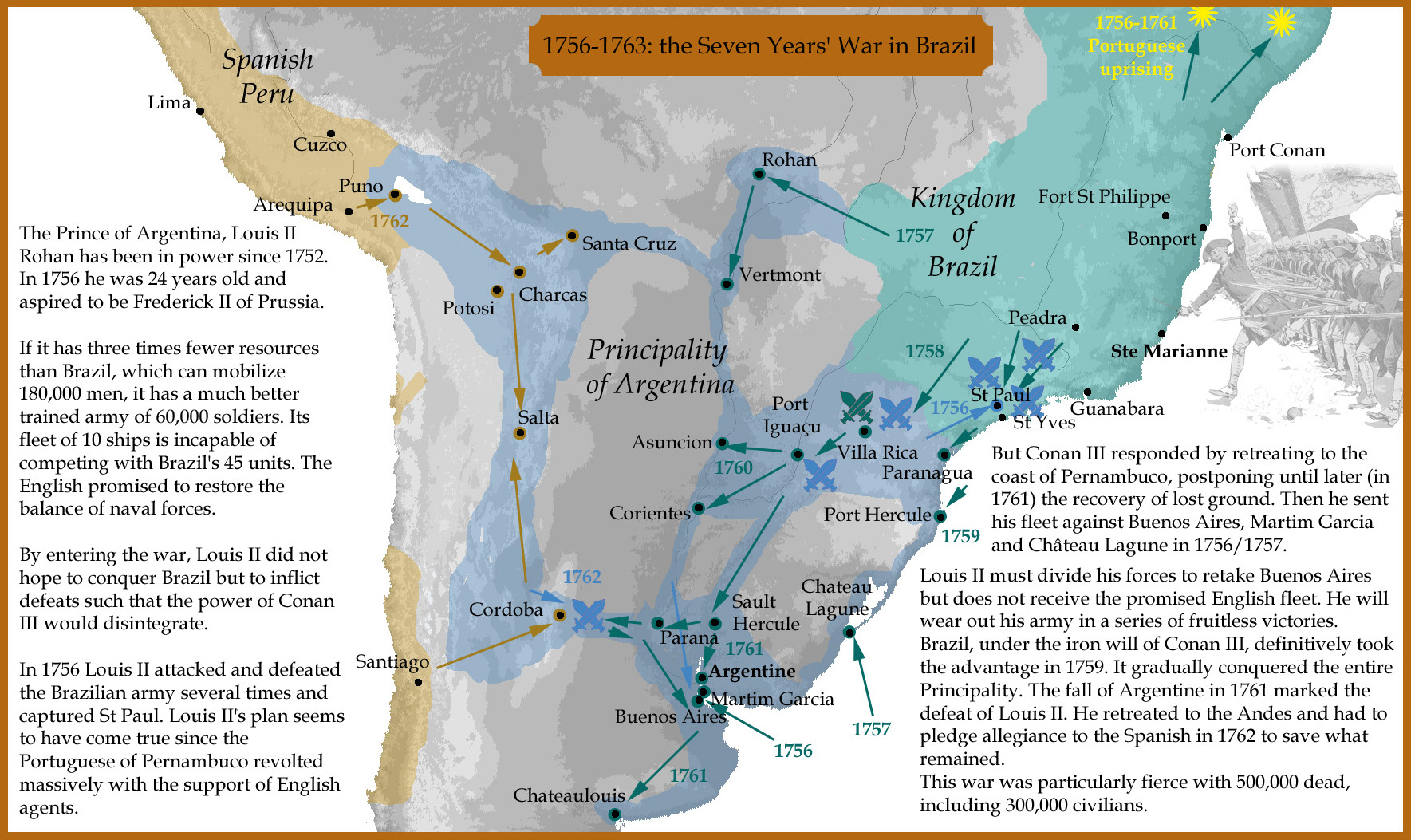 1756-1763: the Seven Years' War in Brazil