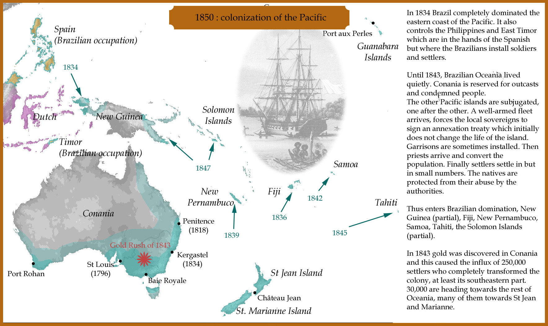 F Colonization 1850 : colonization of the Pacific by AlterHis on DeviantArt