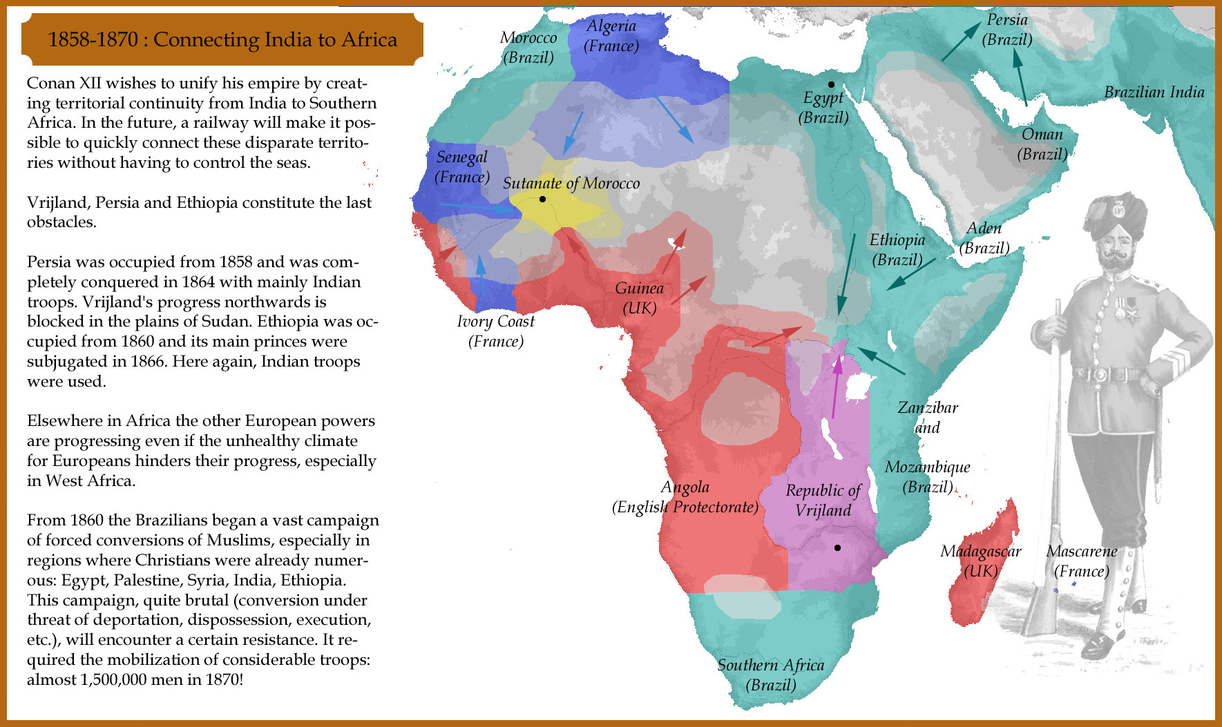1858-1870 : Connecting India to Africa