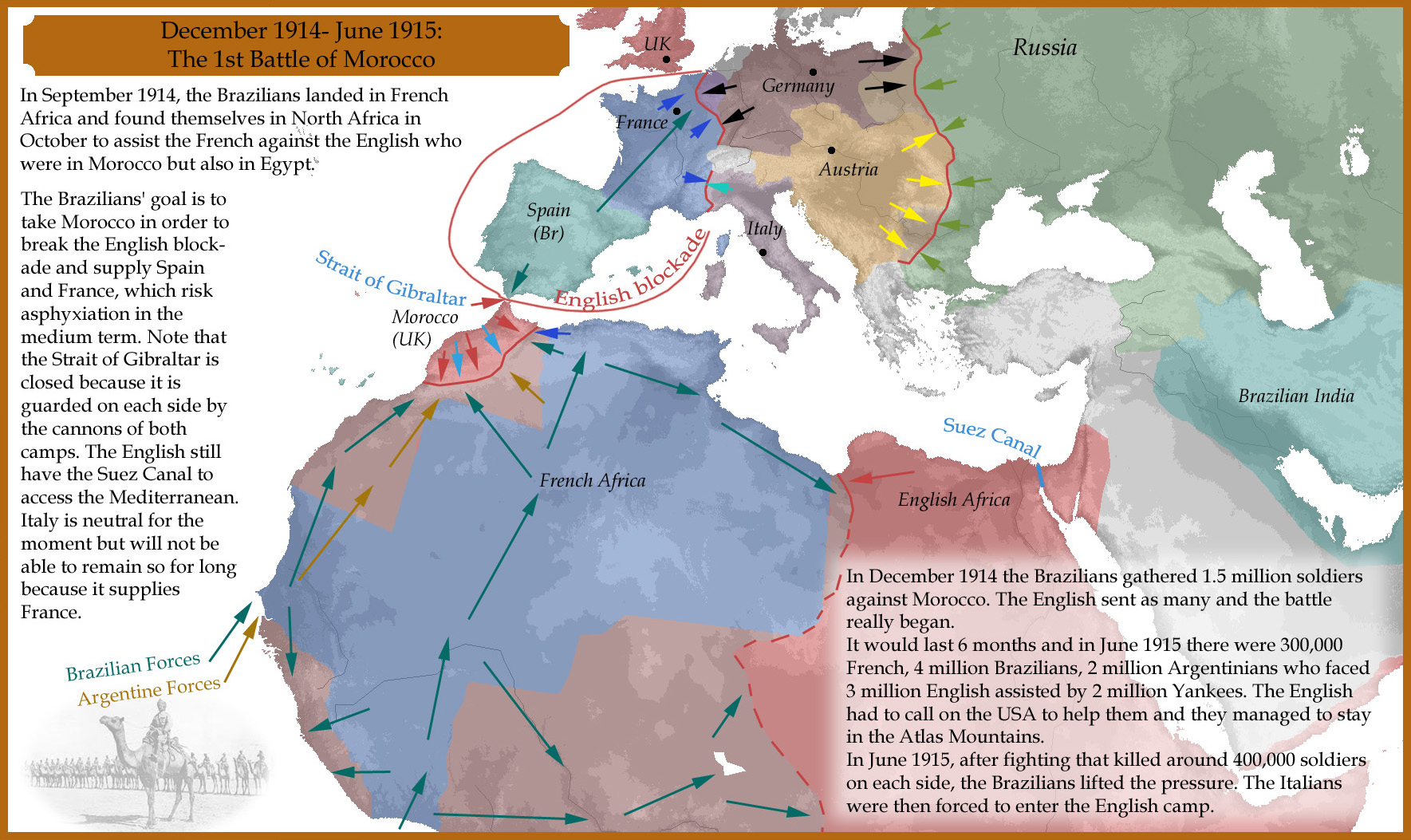 December 1914- June 1915: The Battle of Morocco