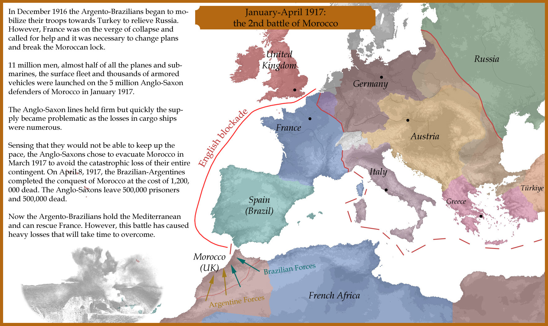 January-April 1917: the 2nd battle of Morocco