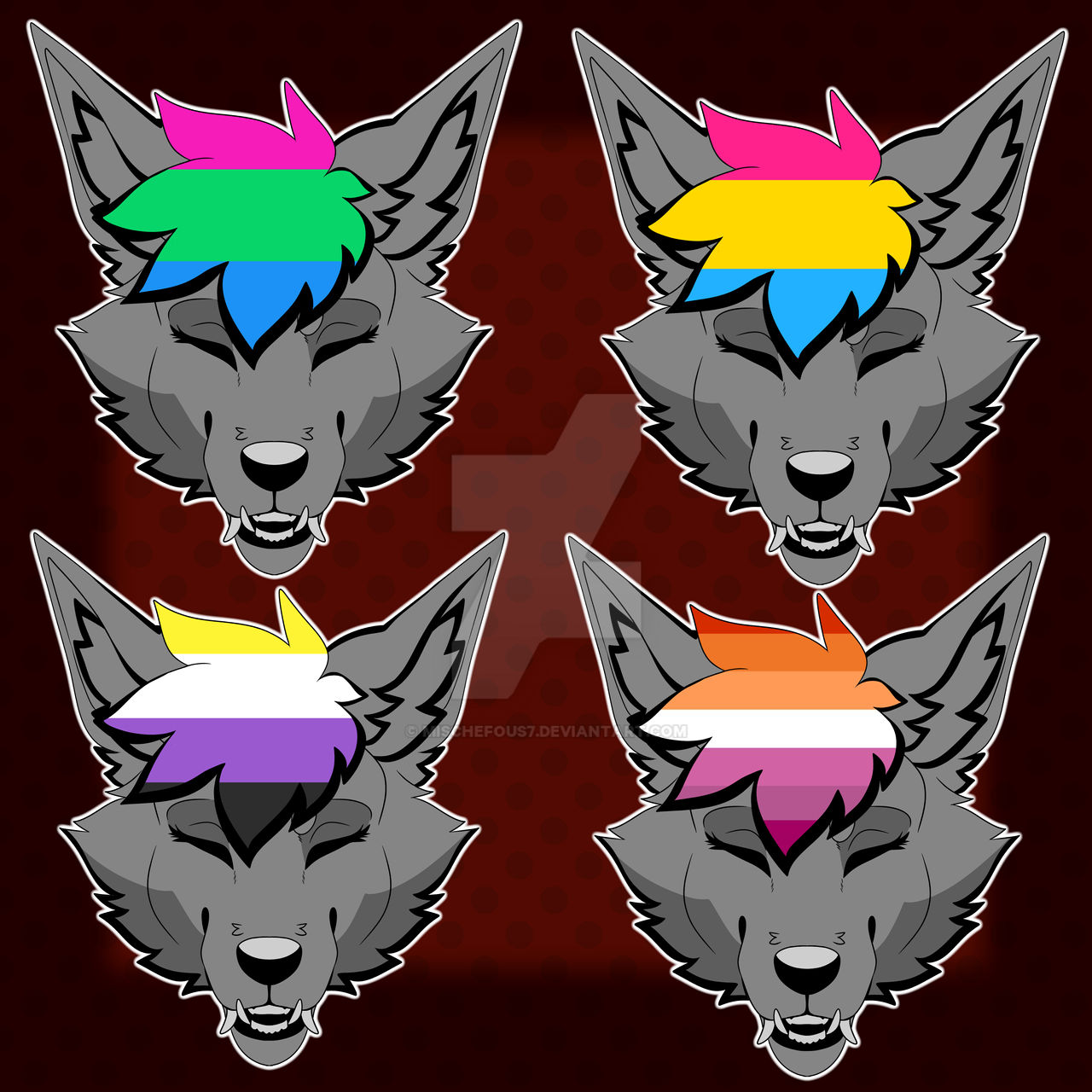 furry pride flag logos 2! by mischefous7 on DeviantArt