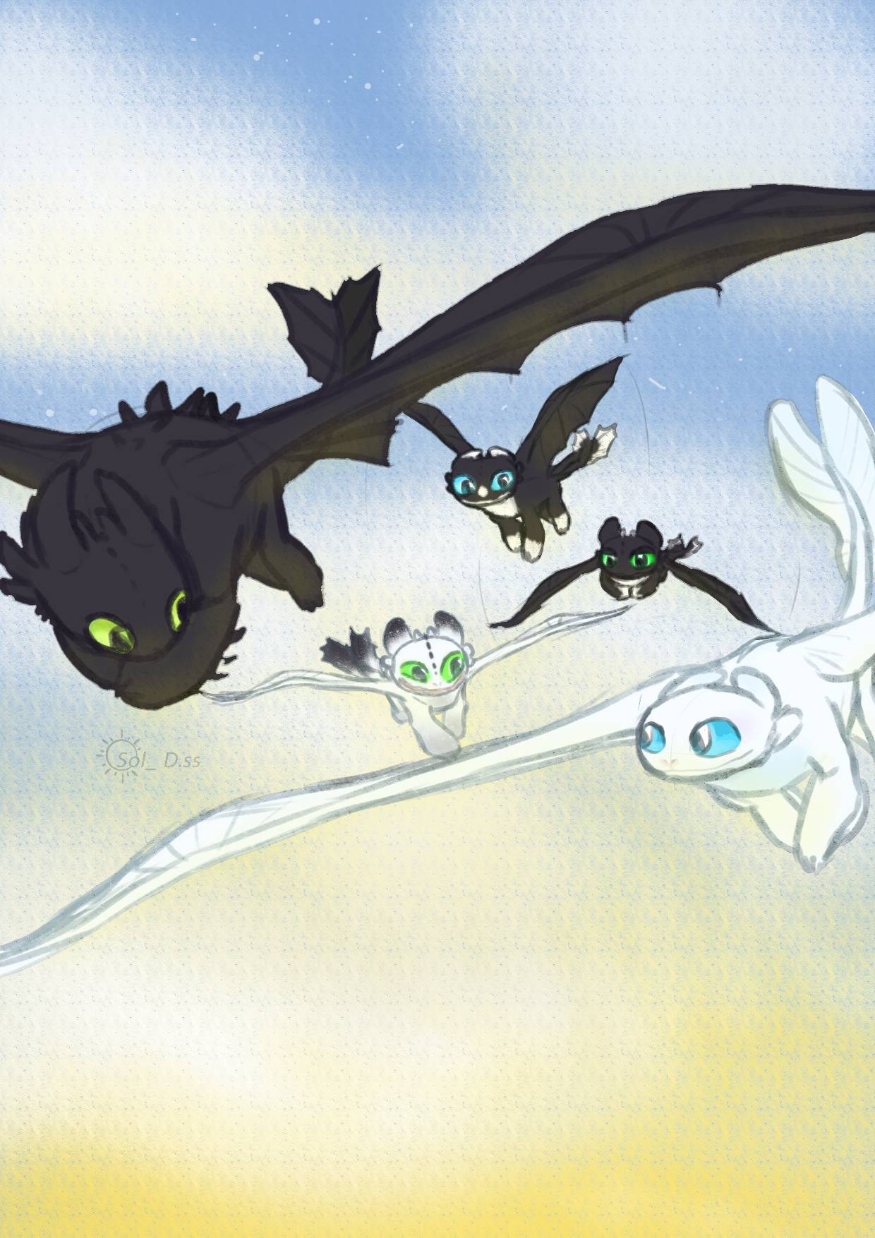 Toothless Tree Httyd toothless family by soldss on DeviantArt