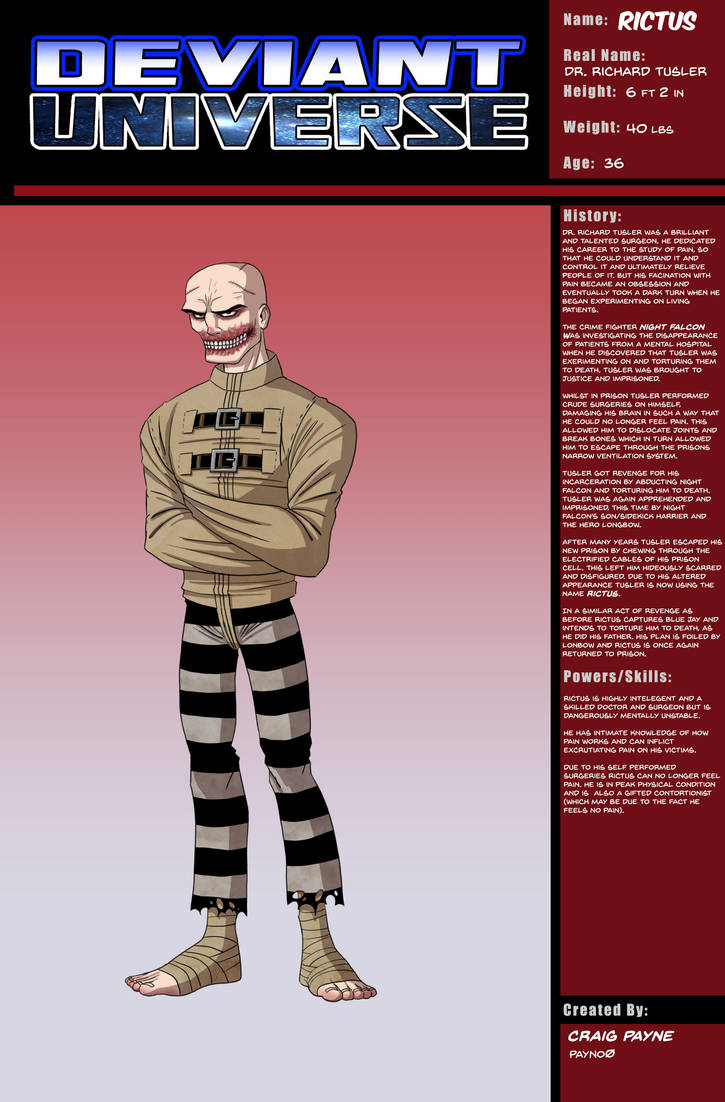 Deviantus Deviant Universe- RICTUS by payno0 on DeviantArt