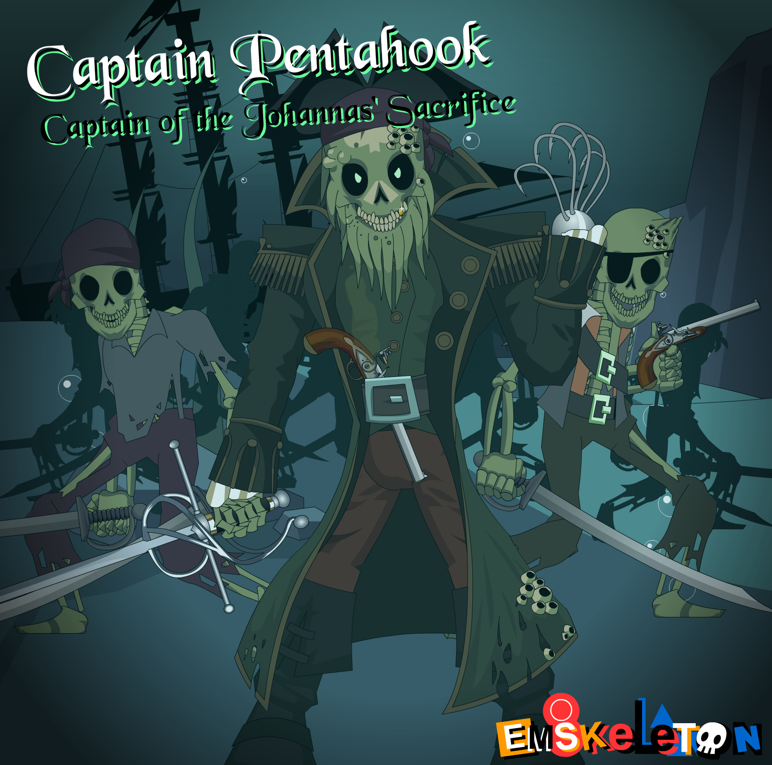 Pirate Captain Pentahook by Emskeleton on DeviantArt