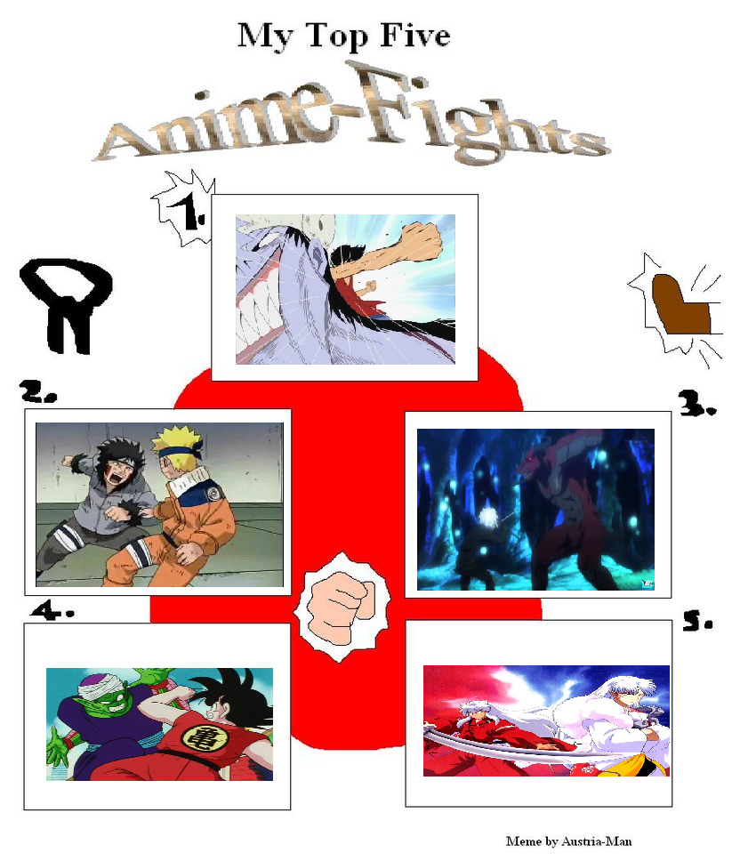 My Top 5 Anime Battles for you!