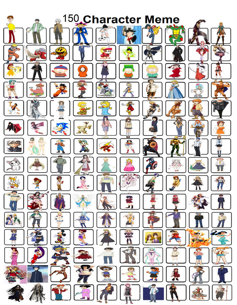 The LAST Meme of this Year: My 150 Characters Meme by Shipping-Guy on ...