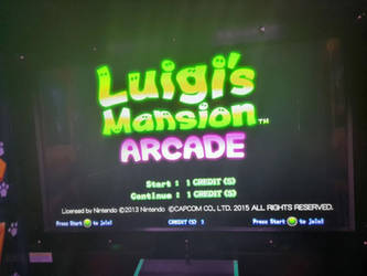 Played the Arcade Version of Luigis Mansion!