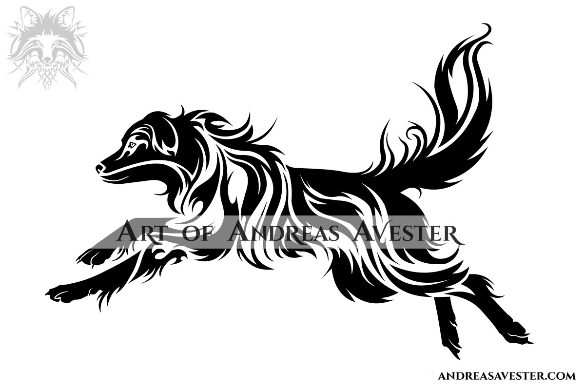 Australian Shepherd Dog Tribal Logotype by AndreasAvester on DeviantArt Australian Shepherd Dog Tribal Logotype by AndreasAvester on DeviantArt
