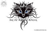 Cat Head Tribal Tattoo by AndreasAvester