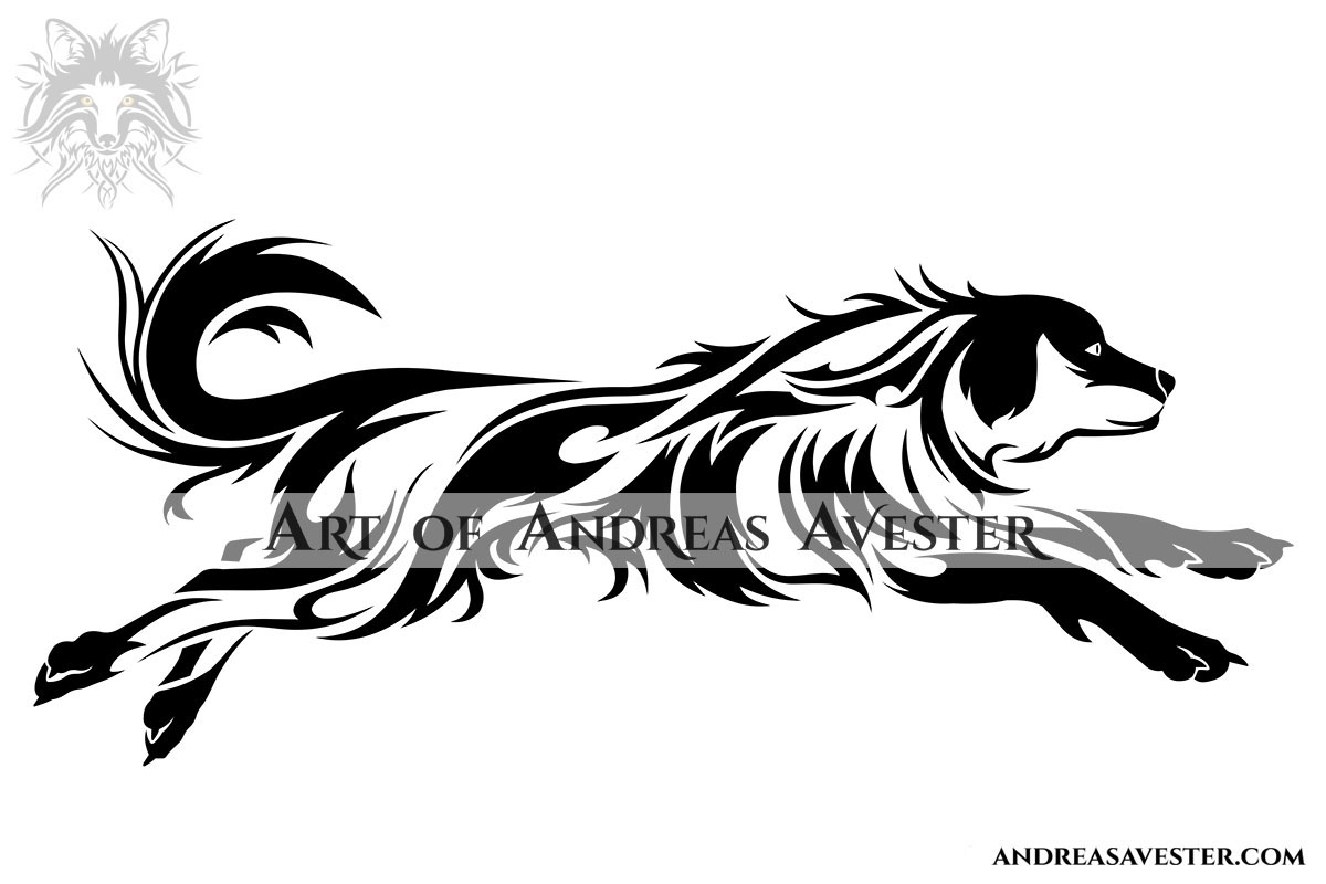 Golden Retriever Dog Tribal Design by AndreasAvester on DeviantArt Golden Retriever Dog Tribal Design by AndreasAvester on DeviantArt