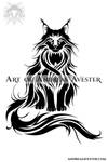 Maine Coon Cat Logotype by AndreasAvester