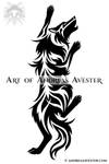 Climbing Wolf Tattoo by AndreasAvester