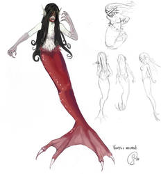 vampire mermaid concept