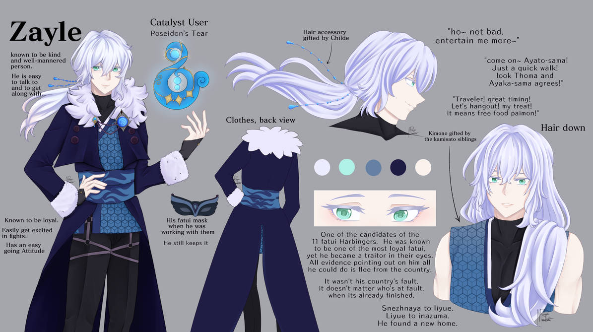 Zayle's Character Sheet by ReiyaMunakata on DeviantArt
