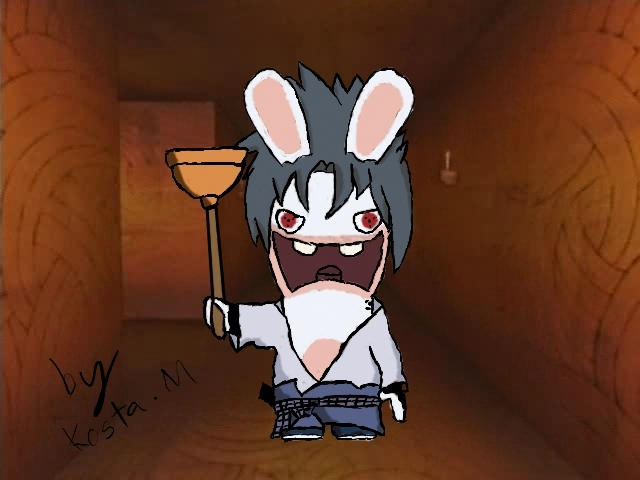 Naruto Rabbid Sasuke Raving Rabbit by VizardKakashi on DeviantArt