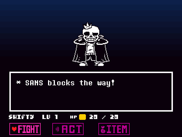 StoryShift Sans - Battle Mockup by Forgettable-Name on DeviantArt