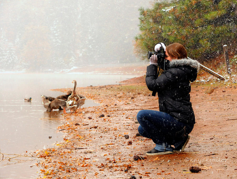 Shooting in the Snow