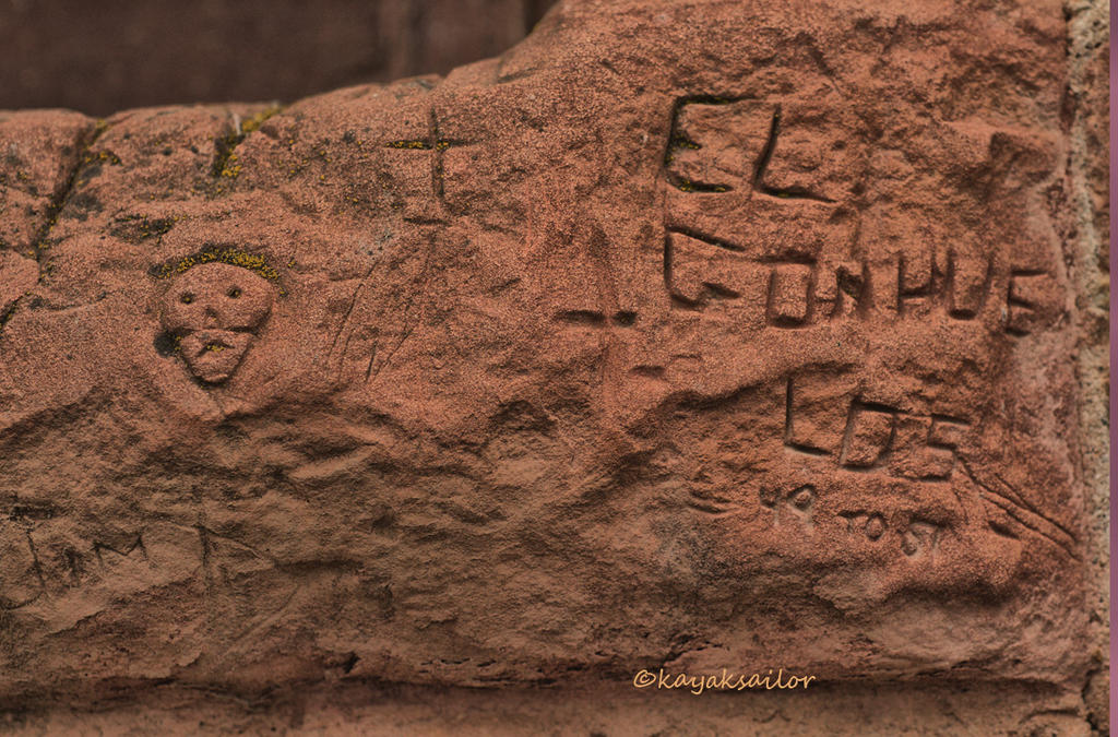 Prison Art/petroglyphs - stock skull for Halloween