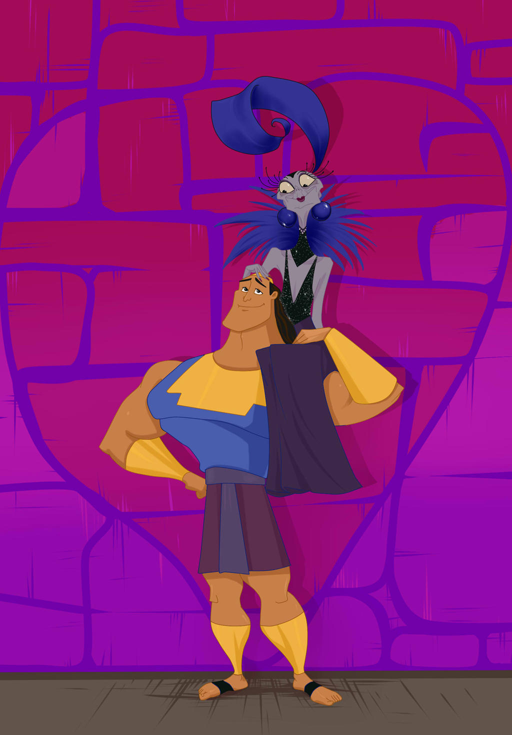Yzma and Kronk by volkradugi on DeviantArt