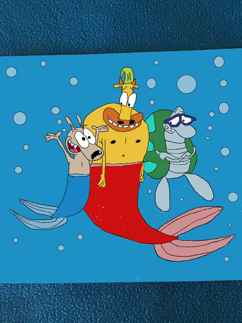 Rocko Merman, Filburt Sea Turtle and Heffer Mercow by Quiydaartestman ...