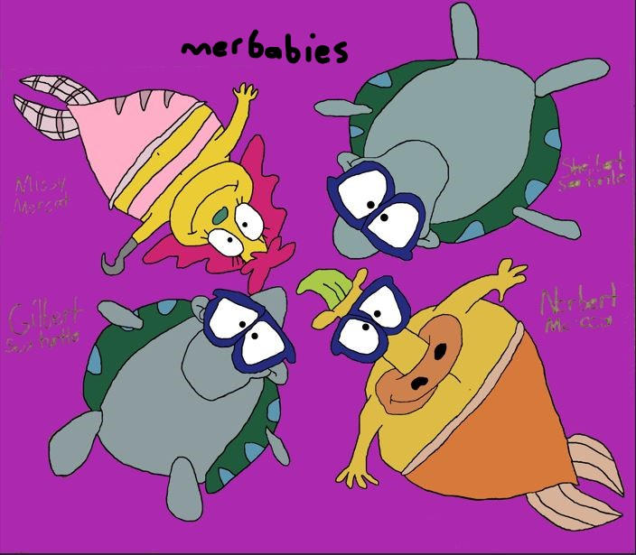 Galar Shellbert Gilbert, Shellbert, Norbert and Missy Merbabies by Quiydaartestman on ...