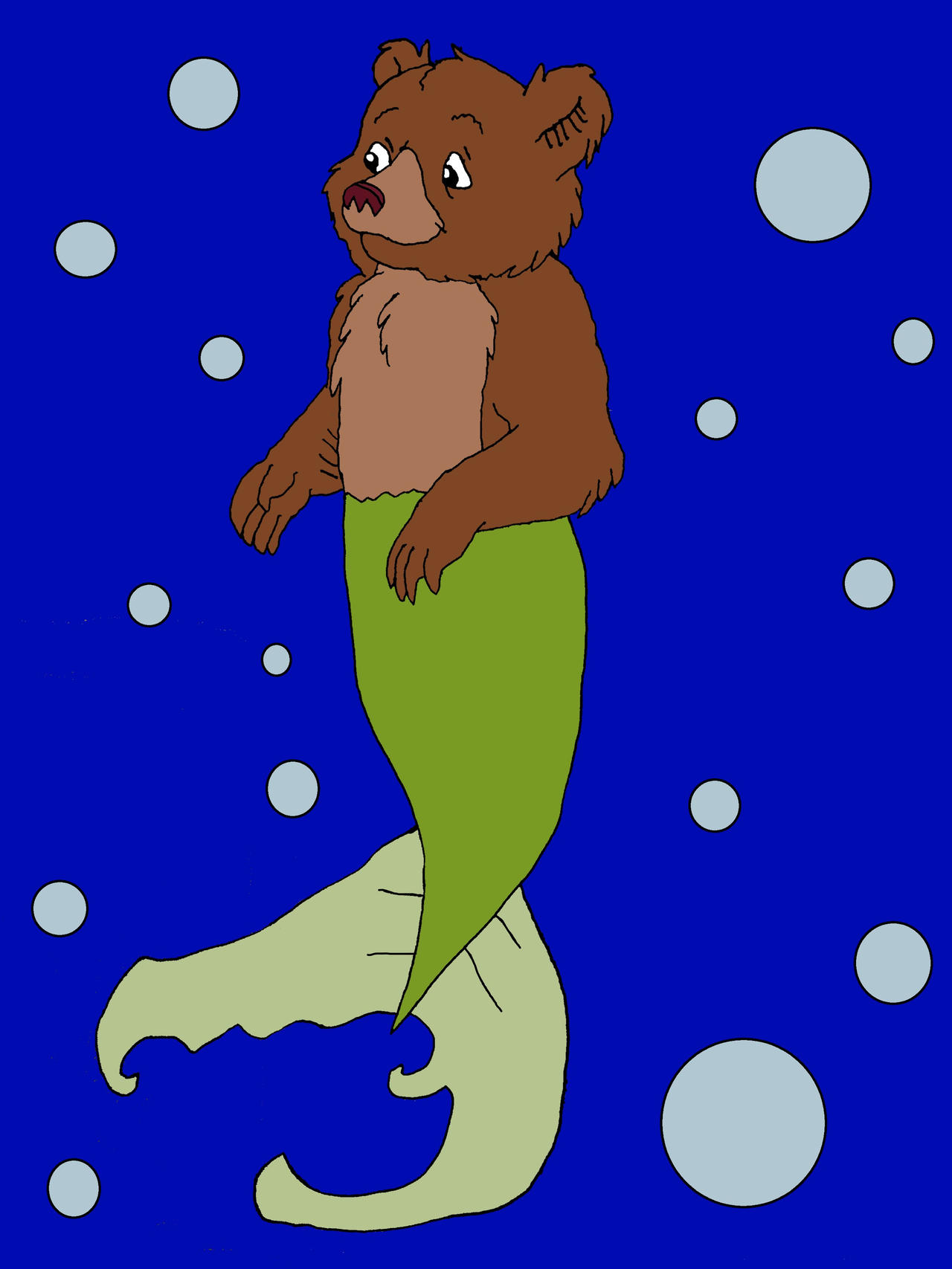 Merbearofficial Little Merbear by Quiydaartestman on DeviantArt