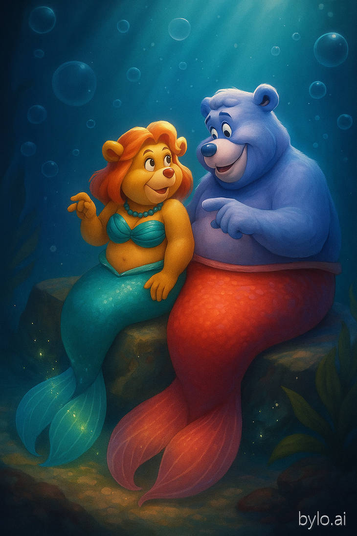 Dj Merbear Grammi and Tummi Merbears in ByloAI by Quiydaartestman on DeviantArt