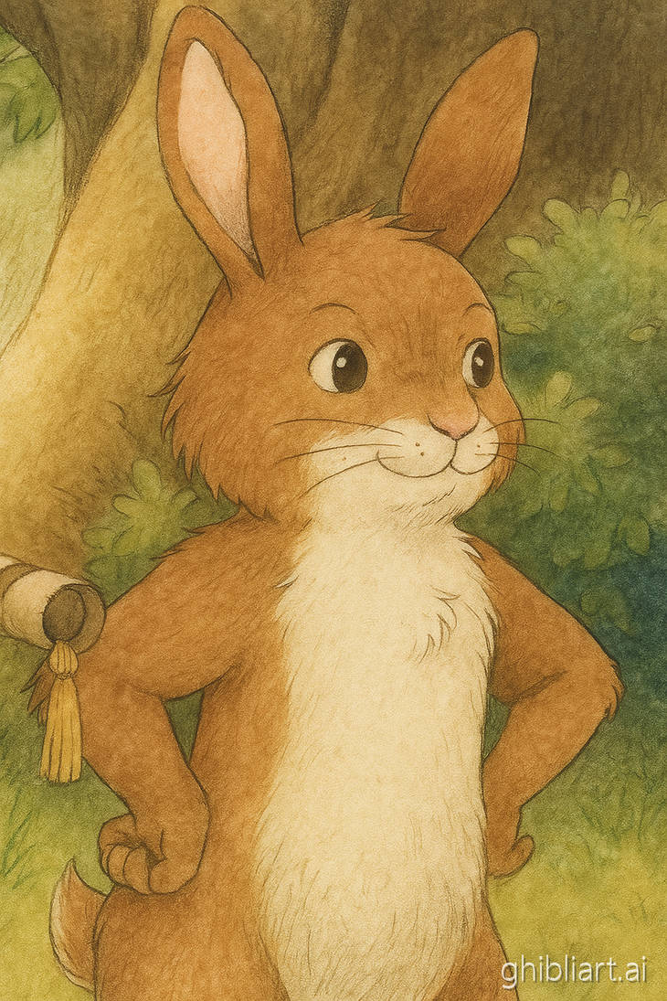Gibble Art Rabbit Rabbit in Ghibli Style by Quiydaartestman on DeviantArt